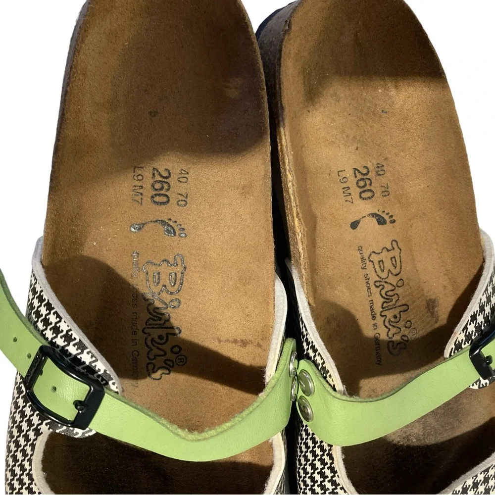 Birkie’s Houndstooth MaryJanes slip on sandals size 9.5 40 uk - Picture 9 of 11